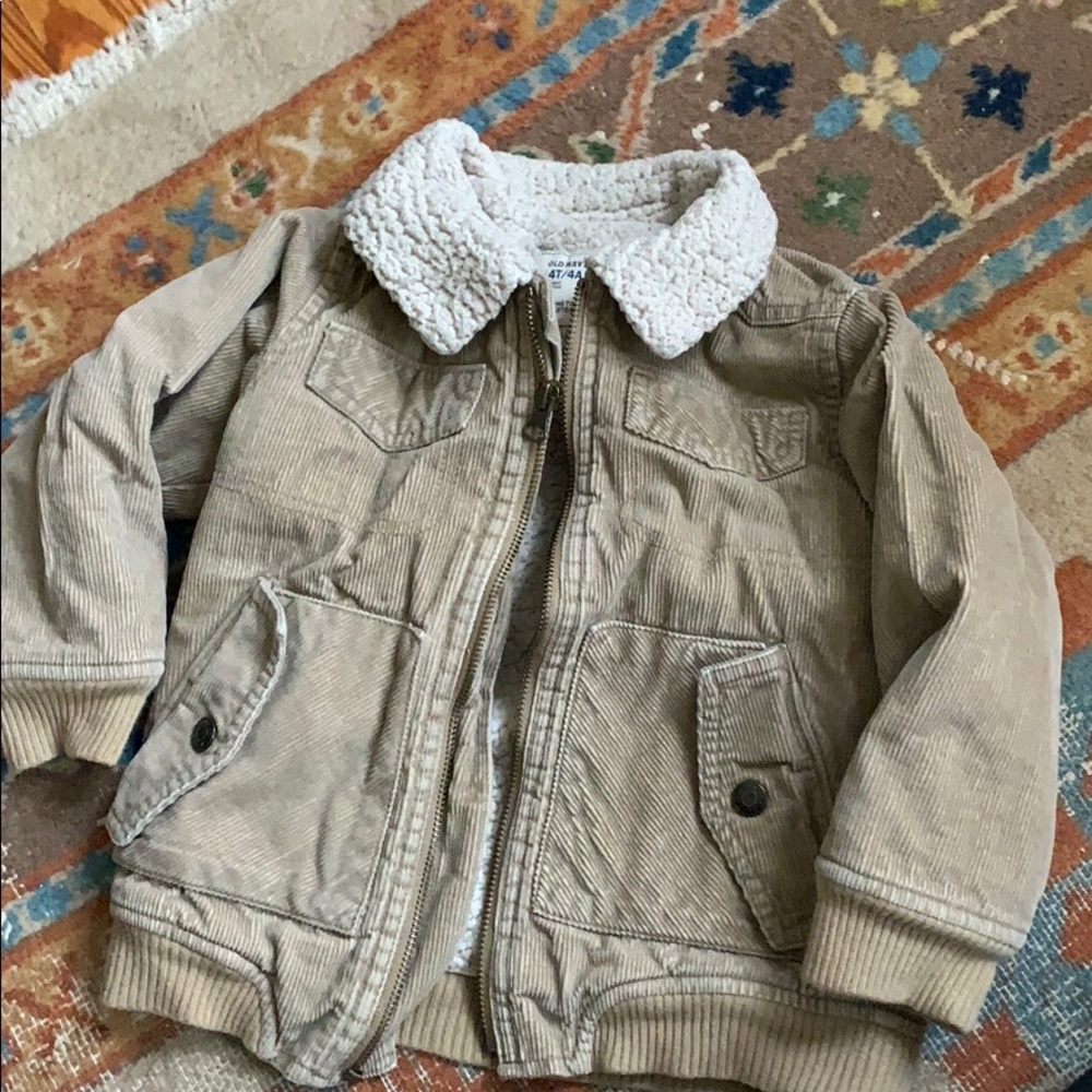 Old Navy 4t corduroy Sherpa jacket